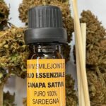 Olio essenziale di canapa bio puro al 100% - Confezione da 5 ml con contagocce